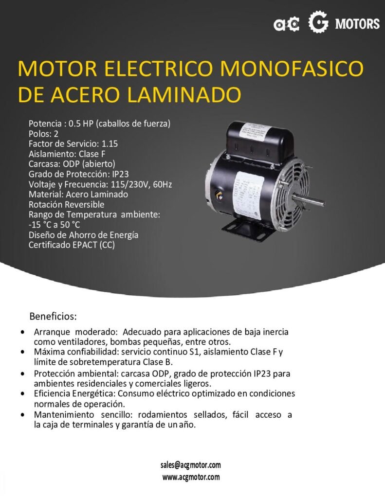 thumbnail of 0.5HP-3600RPM-1F-Nema-ODP