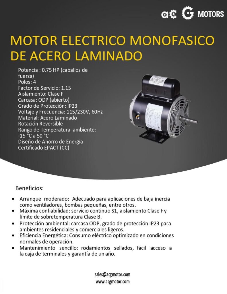 thumbnail of 0.75HP-1800RPM-1F-Nema-ODP