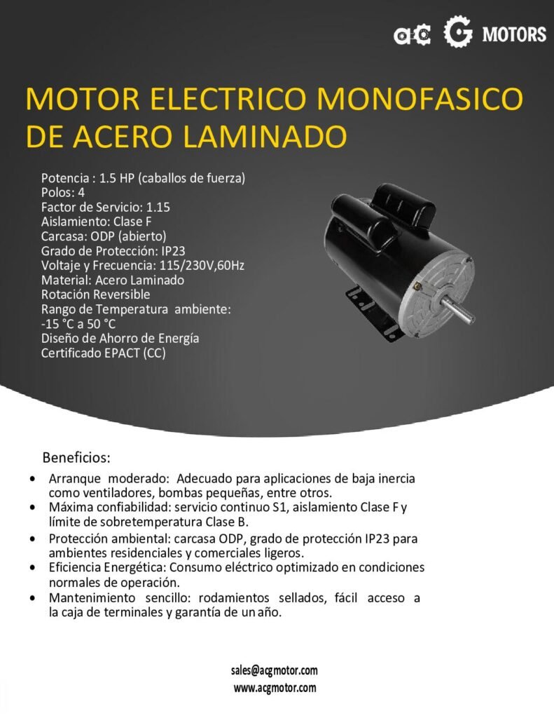 thumbnail of 1.5HP-1800RPM-1F-Nema-ODP