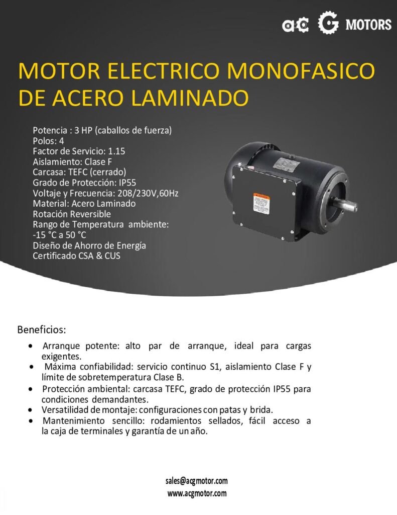 thumbnail of 3HP-1800RPM-1F-Nema-TEFC