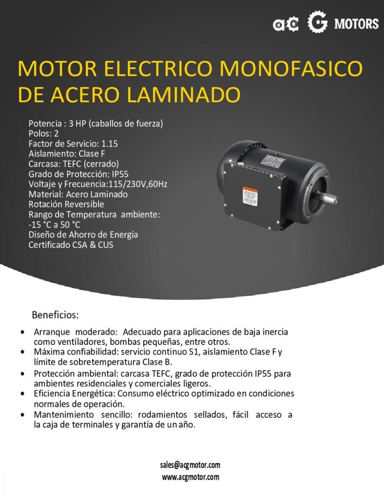 thumbnail of 3HP-3600RPM-1F-Nema-TEFC