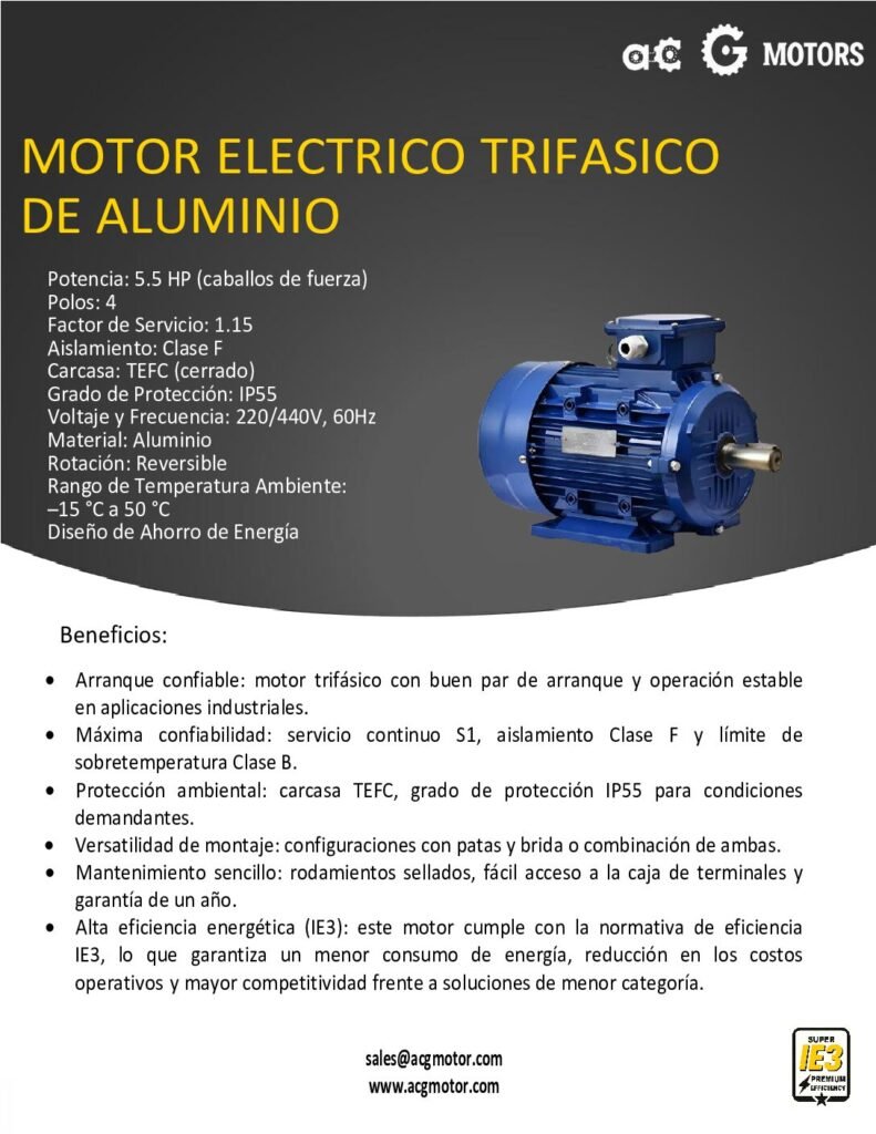 thumbnail of 5.5HP-1800RPM-3F-IEC-AL