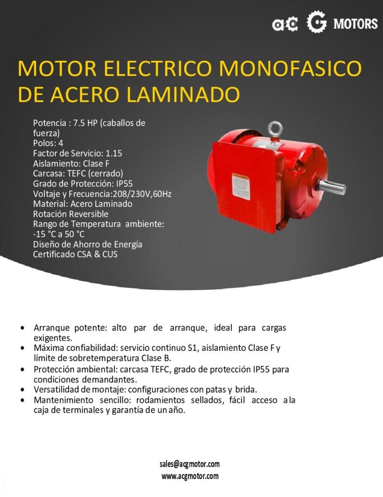 thumbnail of 7.5HP-1800RPM-1F-Nema-TEFC